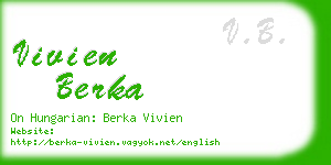 vivien berka business card